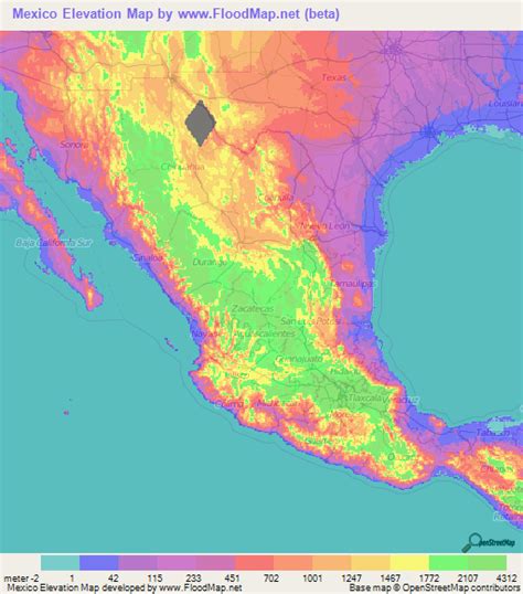 mexico city elevation|mexico city elevation map.